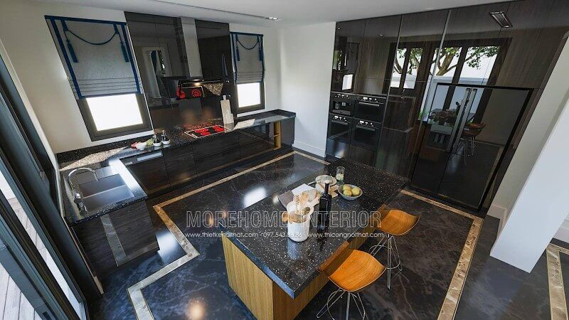 Mẫu đá hoa cương để ốp bàn bếp đẹp và cao cấp.