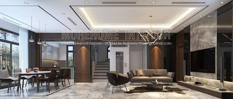 Mẫu thiết kế nội thất của biệt thự Vinhomes Imperia Hải Phòng là một công trình hiện đại và đầy ấn tượng.